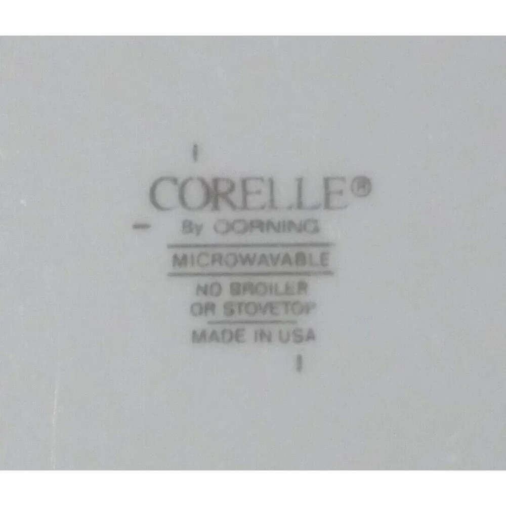 4 pieces Corelle By Corning Callaway Ivy Swirl 2 Dinner Plates 2 salad plates GC